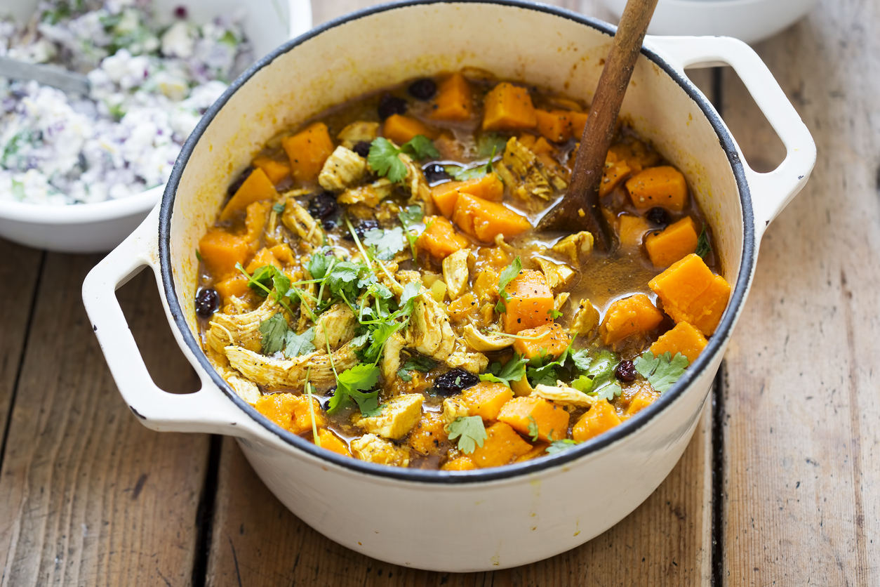 Chicken & Pumpkin Tagine with Tricolour Quinoa | The Gut Experts