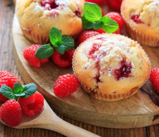 homemade raspberry muffins